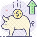 Piggy Bank Savings Savings Increase Icon