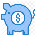 Piggy Bank Money Savings Icon