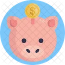 Accounting Piggy Bank Money Icône