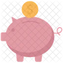 Piggy Bank Cent Cash Icon