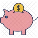Piggy Bank Saving Piggy Icon