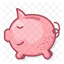 Piggy Bank Cartoon Draw Icon