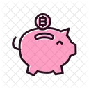 Piggy Bank Bank Bitcoin Icon