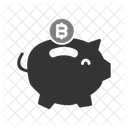 Piggy Bank Bank Bitcoin Icon