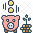 Piggy Bank Investment Savings Icon