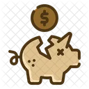 Piggy Bank Recession Financial Crisis Icon