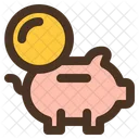 Piggy Bank Savings Funds Icon