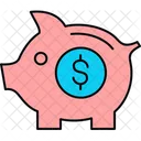 Piggy Bank Coin Money Icon