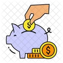 Bank Cash Box Money Savings Icon