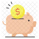 Piggy Bank Money Investment Icon