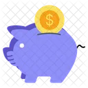 Piggy Bank Savings Cost Saving Icon