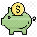 Piggy Bank Savings Money Icône