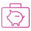 Piggy Bank Briefcase  Icon