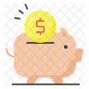 Piggy Bank Money Investment Icon