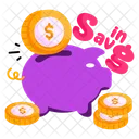 Piggy Bank Penny Bank Money Accumulation Icon