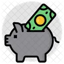 Piggy Bank Penny Bank Money Accumulation Icon