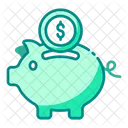 Piggy Bank Save Economy Icon