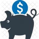 Piggy Bank Save Money Savings Icon