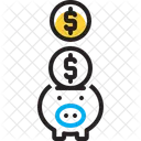 Piggy Bank Piggy Bank Save Wealth Money Economy Finance Budget Cash Currency Investment Deposite Icon