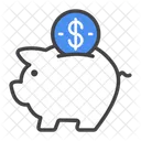 Piggy Bank Saving Bank Icon