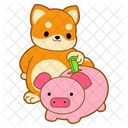 Piggy Bank Saving Money Rich Icon