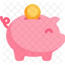 Piggy Bank Saving Money Icon