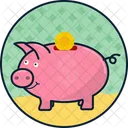 Piggy Bank Savings Finance Icon