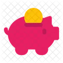 Piggy Bank Savings Money Icon