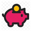 Piggy Bank Savings Money Icon