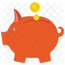 Piggy Bank Saving Money Icon
