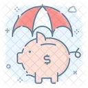 Piggy Bank Security Piggy Bank Protection Cyber Security Icon