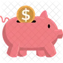 Piggy Bank Coin Icon