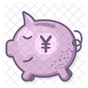 Piggy bank yen  Icon