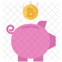 Piggy Banking Money Icon
