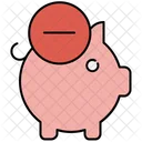 Delete Piggybank Piggy Icon