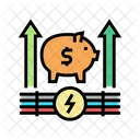 Piggy Growth Growth Money Icon