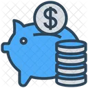 Gambling Casino Piggy Icon