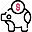 Piggy Bank Savings Icon