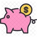 Piggy Saving Piggy Bank Piggy Icon