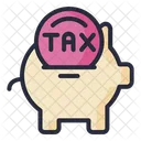 Piggy Tax Piggy Bank Bank Icon