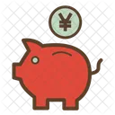 Piggybank Yen Finance Icon