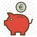 Piggybank Euro Conversion Icon
