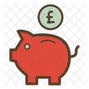 Piggybank Pound Currency Icon