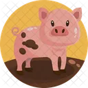 Piglet Pig Agriculture Icon