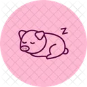 Piglet Sleeping Piglet Sleeping Icon