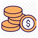 Pila de monedas  Icono