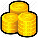 Pila de monedas  Icono
