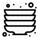 Pila de platos  Icono