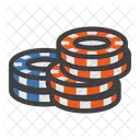 Pila Di Fiches Da Poker Fiche Del Casino Fiche Icon