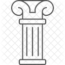 Pilares Griegos De Borde Fino Icono